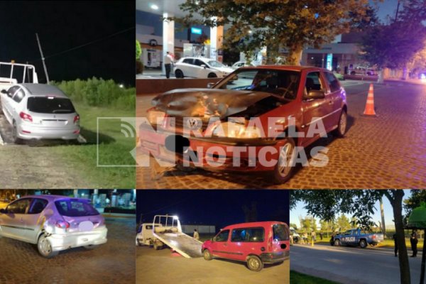 Alcoholizados al volante causaron accidentes