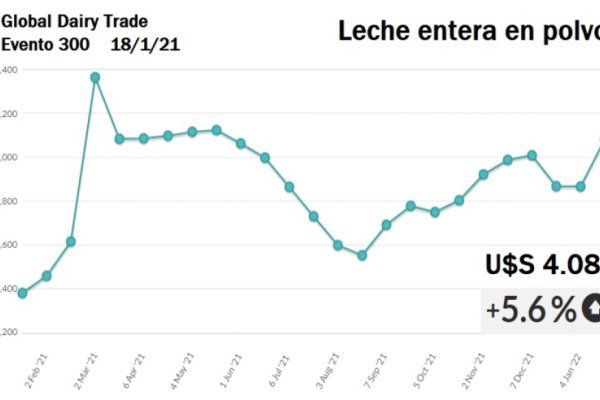 Los lácteos internacionales llegan a su nivel más alto desde marzo de 2014