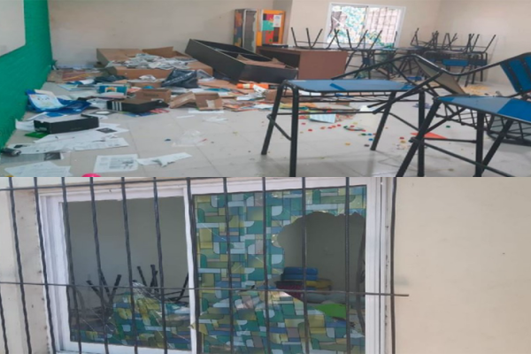 Indignación en Frontera: Destrozaron una escuela y le robaron aires acondicionados