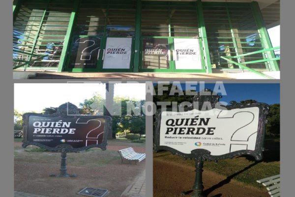 Comenzó a verse la cartelería de la campaña ‘’ ¿Quién pierde?’’