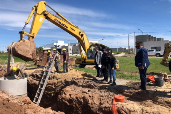 Avanzan las obras de saneamiento en la ciudad