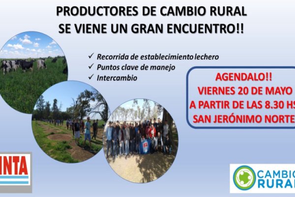 Cambio Rural se reencuentra en un tambo de San Jerónimo Norte