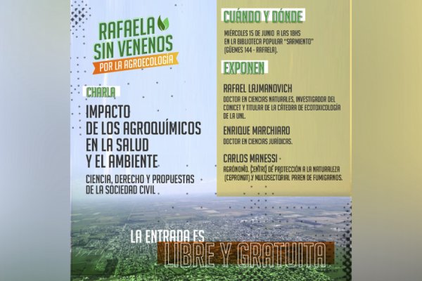 Charla sobre agroquímicos, ambiente y salud