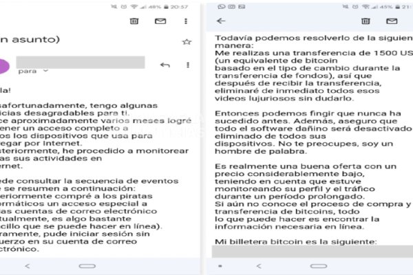 Alertan sobre una maniobra de fraude y extorsión por correo electrónico