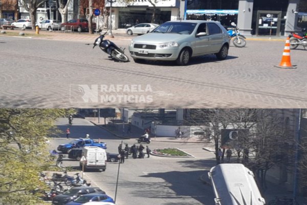 Mediodía accidentado: Motocicletas y un coche fúnebre involucrados