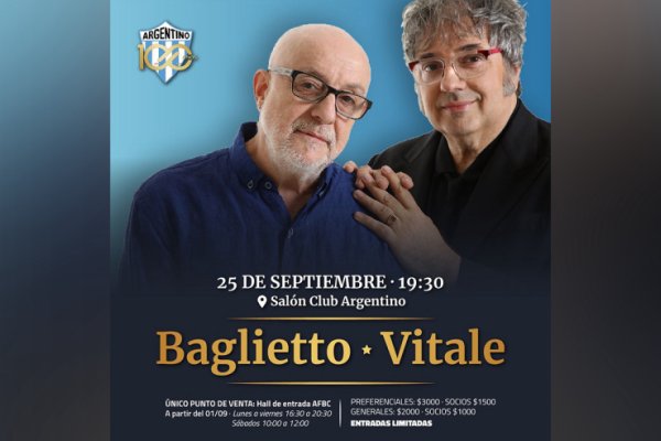 Baglietto y Vitale: Show de nivel nacional en Humberto 1º