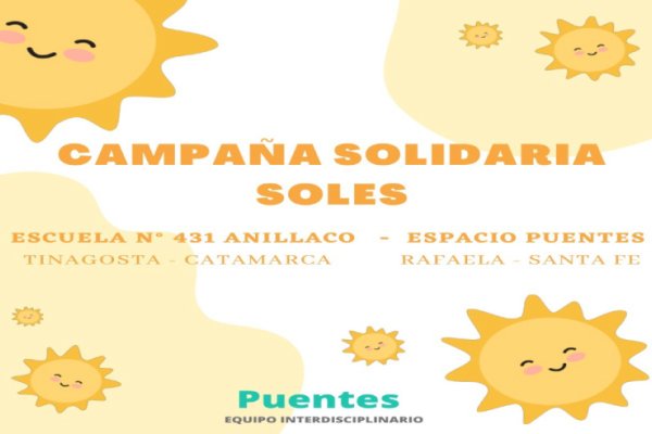 Campaña solidaria SOLES para una escuela de Catamarca