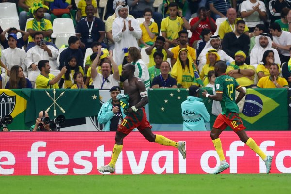 Camerún sorprende y le gana a Brasil