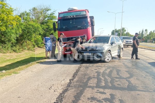 Accidente en el acceso sur a Rafaela