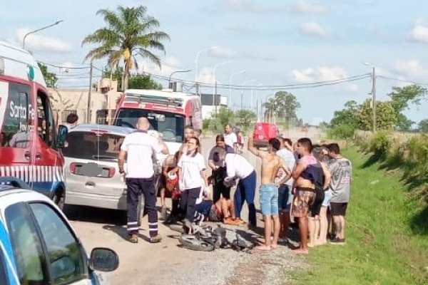 Fuerte accidente en Bo. Virgen del Rosario: Dos personas resultaron lesionadas