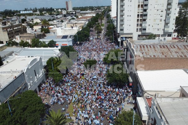 Unos 35 mil rafaelinos hicieron vibrar el centro de la ciudad