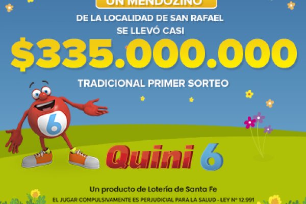 Un apostador se llevó casi $335 millones en el Quini 6