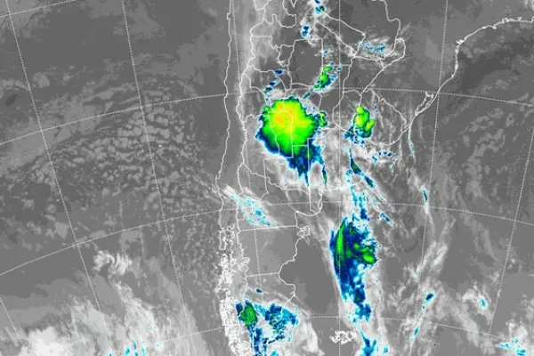 Alerta amarilla por tormentas fuertes en la zona centro del país