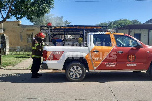 Incendio en una casa de Bo. Barranquitas