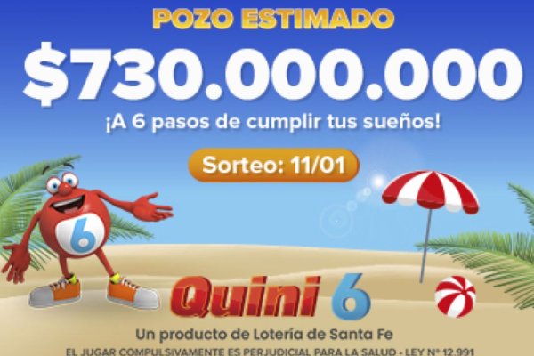 El Quini 6 quedó vacante y se viene con un tremendo pozo de $730 millones estimados