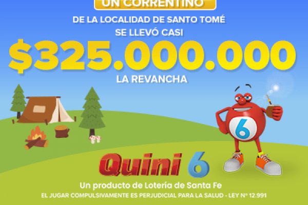 Un correntino se llevó casi $325 millones en el Quini 6