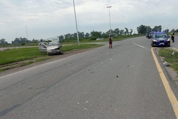 Accidente en el cruce de las rutas Nacional 34 y 39 de Arrufó