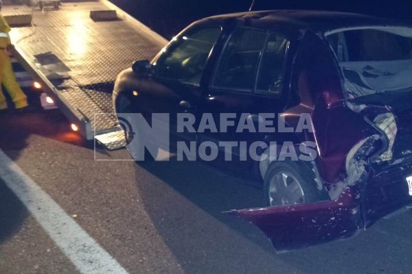 Choque desde atrás en la Autovía 19 a la altura de Clucellas