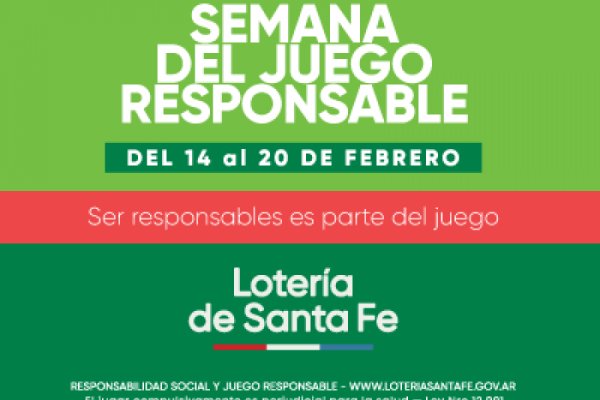 Lotería de Santa Fe presenta la Semana del Juego Responsable