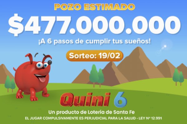 Este domingo se sortearán los $477 millones estimados del Quini 6