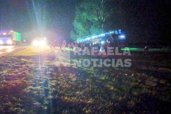 Un colectivo protagonizó un accidente en Ruta N. 34: Trasladaba a jubilados de Sunchales