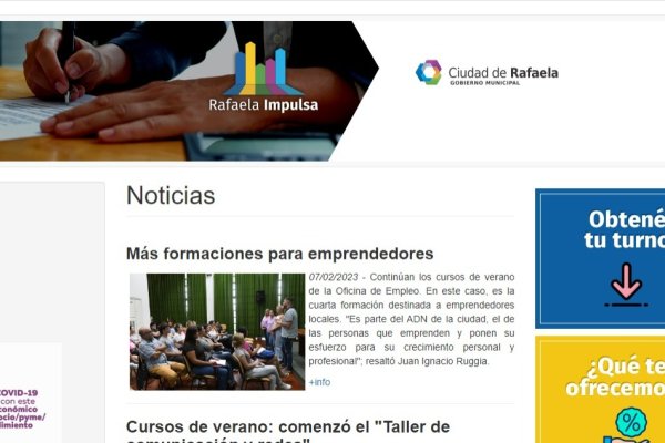 Si sos emprendedor o tenés una Pyme ya podes inscribirte al programa "Rafaela Impulsa"