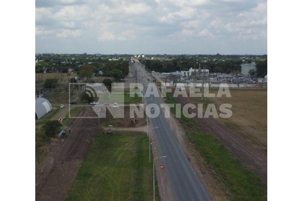 Ya trabajan intensamente en el nuevo Acceso Oeste a Rafaela