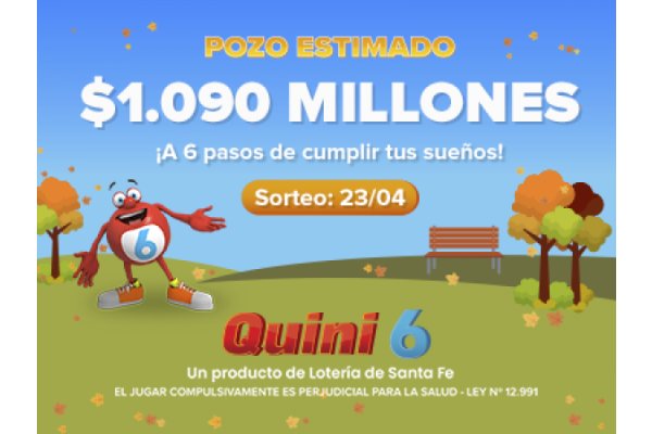 El Quini 6 quedó vacante y supera los $1.000 millones para el próximo sorteo