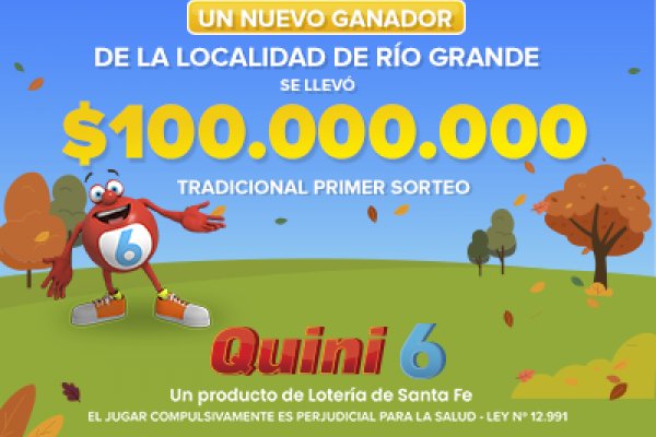 ¡Un apostador se llevó $100 millones en el Quini 6!