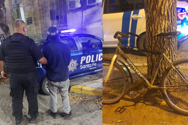 Agresiones a efectivos policiales y secuestro de una bicicleta