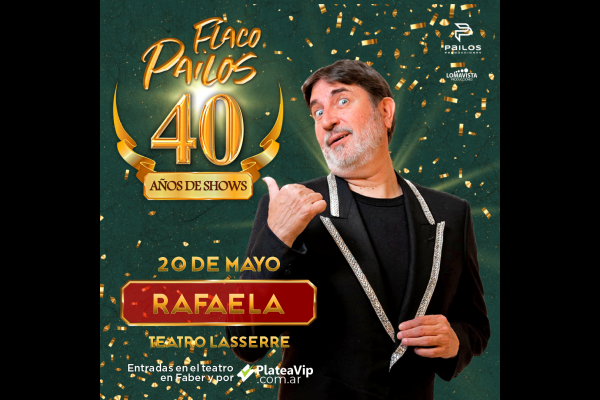 El "Flaco Pailos" cumple 40 años de shows