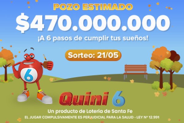 El Quini 6 quedó vacante y se viene con un pozo de $470 millones estimados