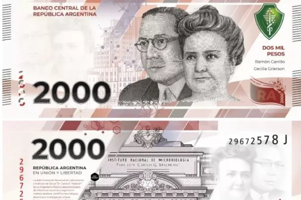 Nuevo billete de $2000: Este lunes comienza su circulación