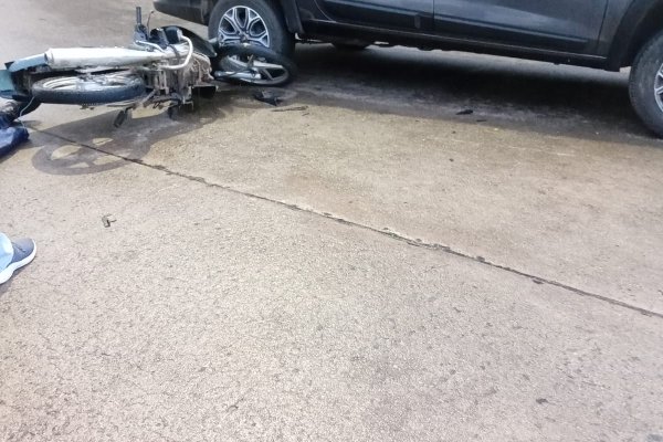 Motociclista lesionado en un nuevo accidente