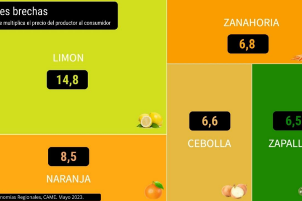 Los precios de los agroalimentos se multiplicaron casi 4 veces en mayo