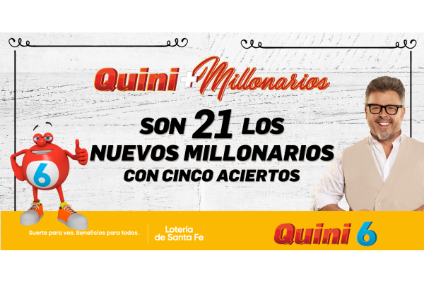 Quini 6: ¡21 ganadores se repartieron el premio de Quini + 1500!