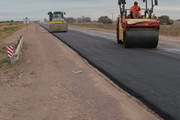 Vialidad Nacional culmina la reconstrucción de RN 95 en Villa Minetti