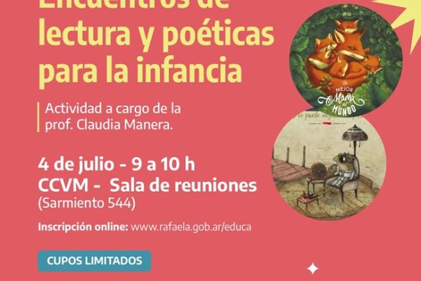 Julio: Encuentro de lectura y poéticas para las infancias