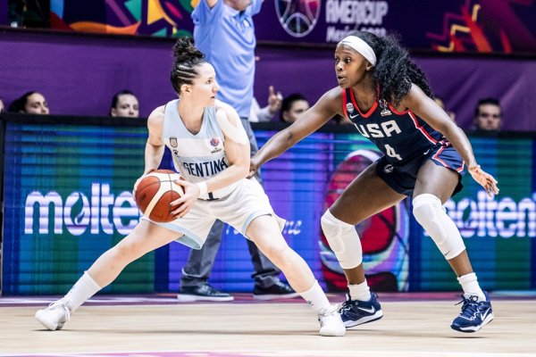 Argentina no pudo con Estados Unidos en debut en AmeriCup de básquetbol de mujeres