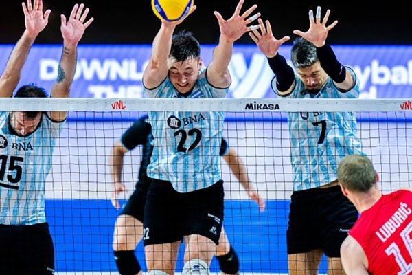 Argentina derrotó a Serbia por la Nations League de Voleibol