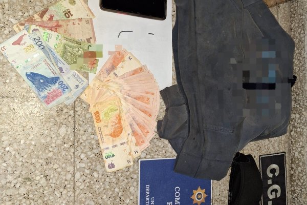 Robó en una casa y escondió el dinero en otra