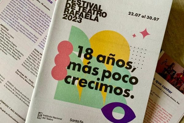 Festival de Teatro Rafaela: ¿Dónde conseguir los programas de mano?