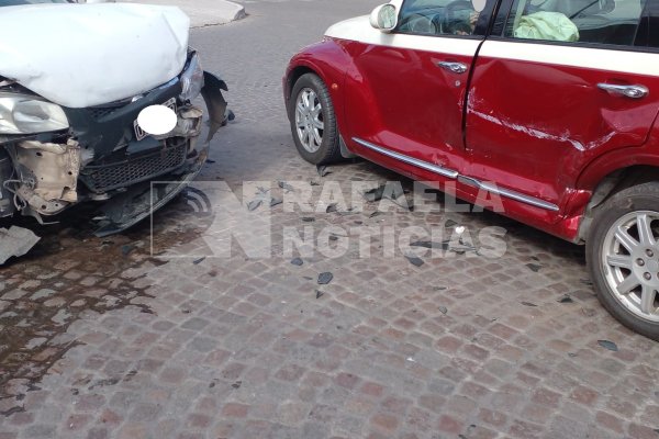 Un fuertísimo choque en el centro rafaelino y otro en Bo. 9 de Julio