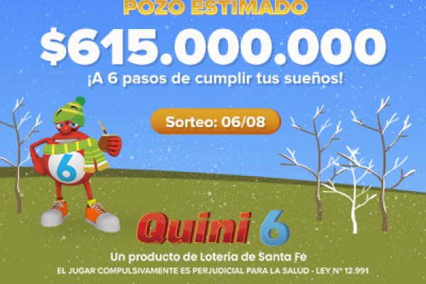 ¡El Quini 6 quedó vacante se viene con $615 millones estimados!