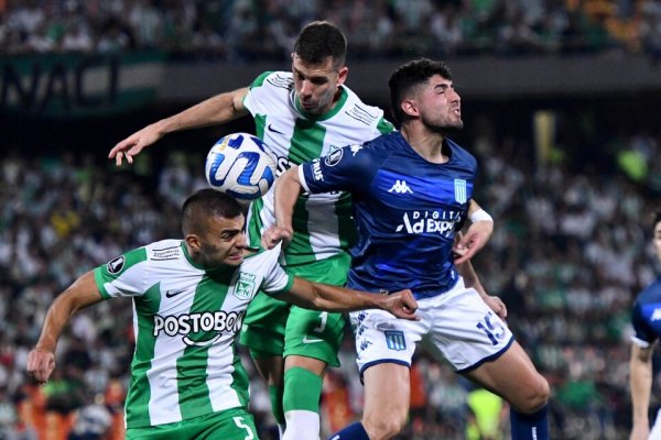 Libertadores: Racing va por la remontada ante Atlético Nacional