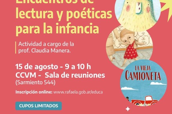 Abre la inscripción para "Encuentro de lectura y poéticas para la infancia"