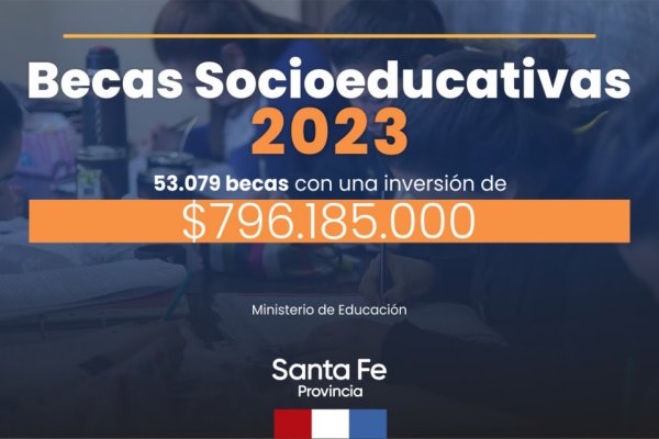 La provincia habilitó el pago único anual de las Becas Socioeducativas