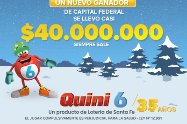 Un apostador se llevó casi $40 millones en el Quini 6