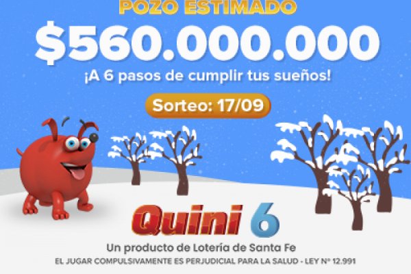 Este domingo el Quini 6 se viene con un pozo de $560 millones estimados