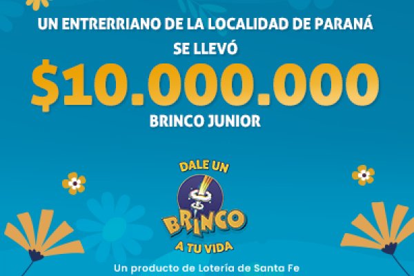 ¡Un apostador se llevó los $10 millones en el Brinco Junior Siempre Sale!